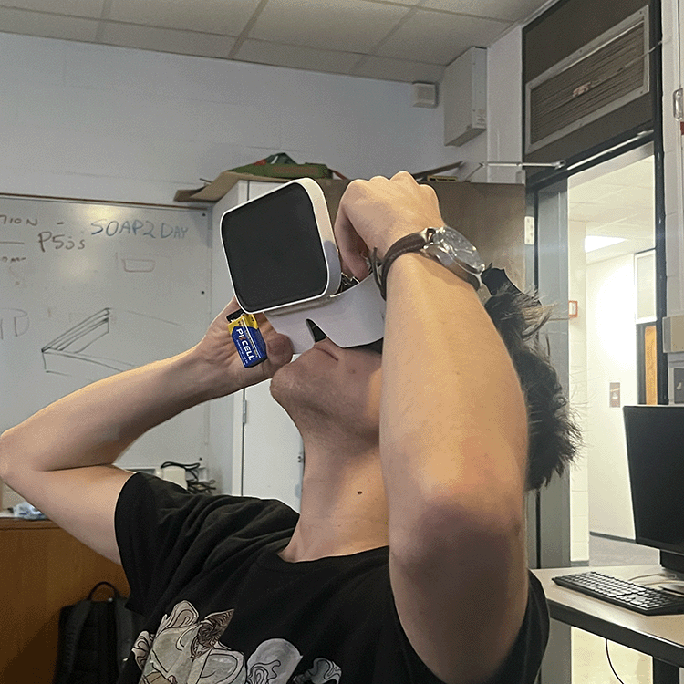 First day of testing ways to house my project in the smartphone VR headset